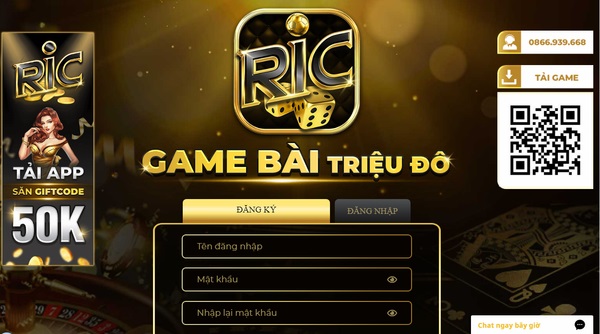 Ricwin – Game bài đổi thưởng triệu đô hấp dẫn nhất hiện nay