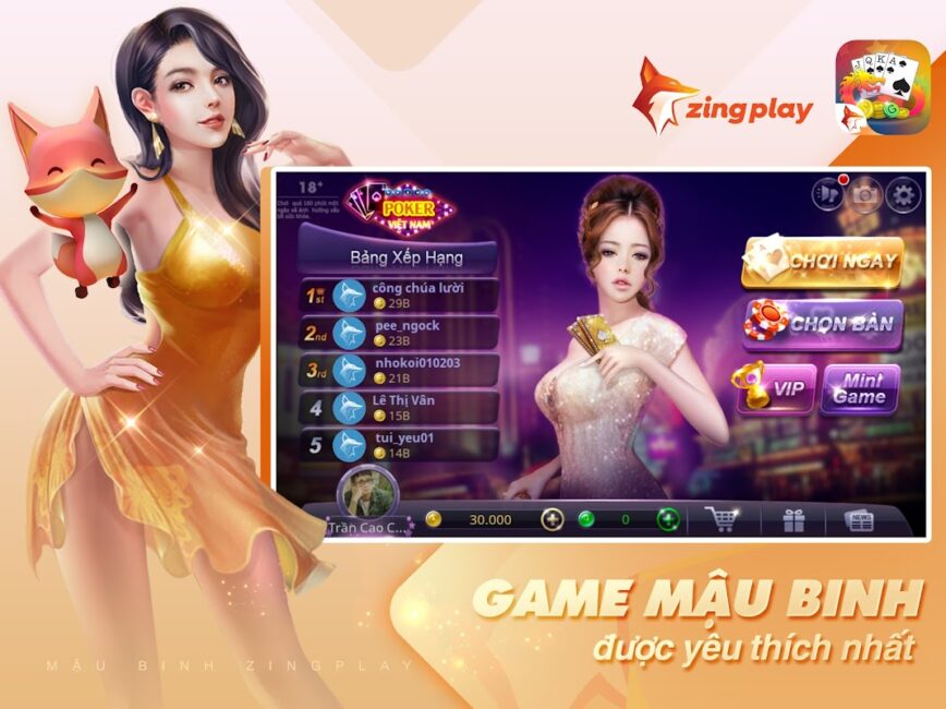 Hướng dẫn chơi game mậu binh zingplay cho người mới bắt đầu