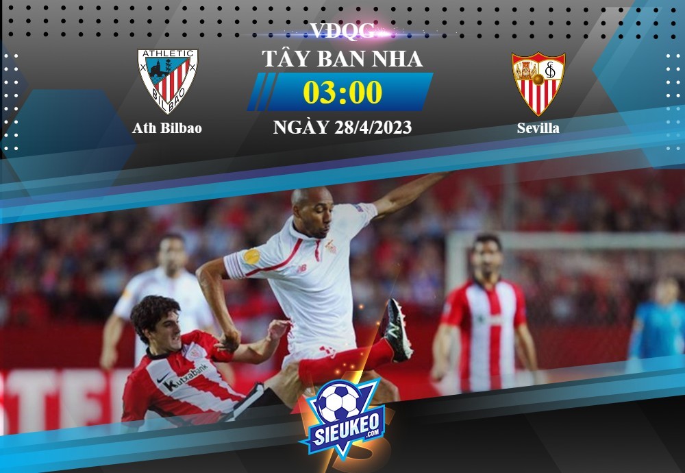 Soi kèo bóng đá Athletic Bilbao vs Sevilla 03h00 ngày 28/04/2023: Vị khách khó ưa