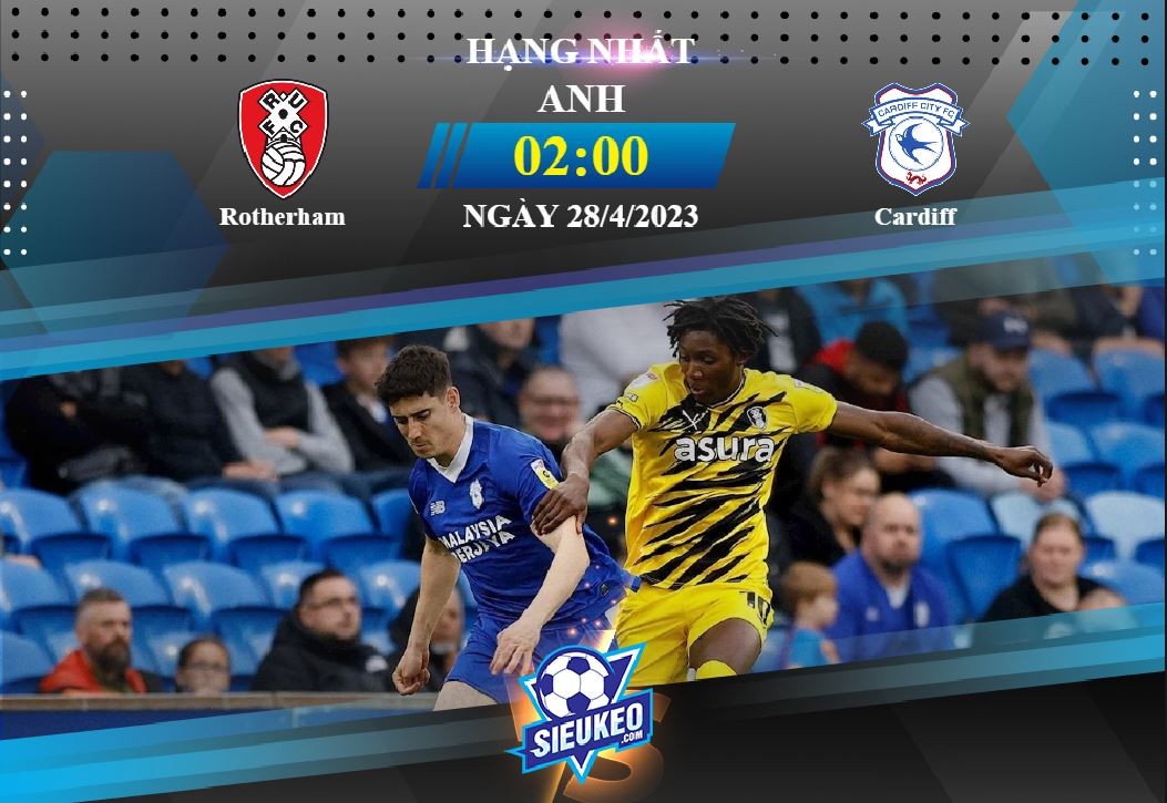 Soi kèo bóng đá Rotherham vs Cardiff 02h00 ngày 28/04/2023: Ra về tay trắng