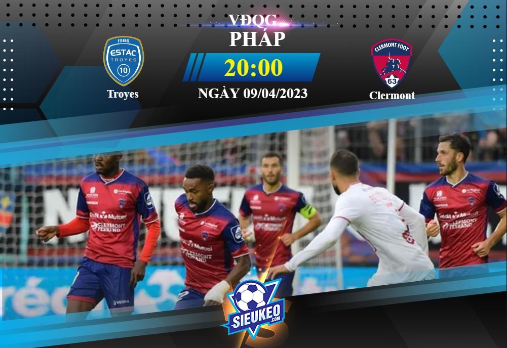 Soi kèo bóng đá Troyes vs Clermont 20h00 ngày 09/04/2023: Bất phân thắng bại