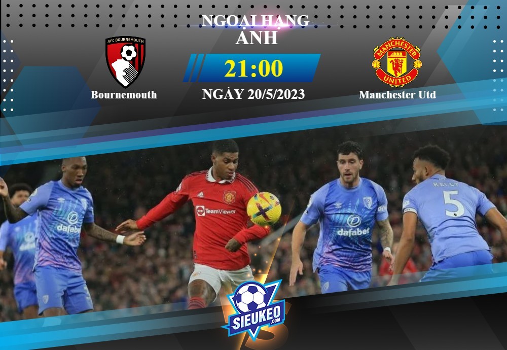 Soi kèo bóng đá Bournemouth vs Manchester Utd 21h00 ngày 20/05/2023: Xây chắc top 4