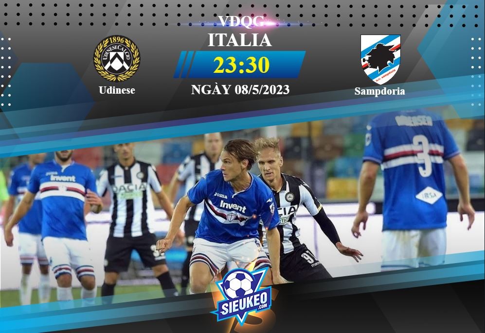 Soi kèo bóng đá Udinese vs Sampdoria 23h30 ngày 08/05/2023: Khách sa lầy