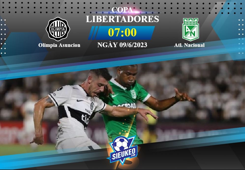 Soi kèo bóng đá Olimpia Asuncion vs Atletico Nacional 07h00 ngày 09/06/2023: Ngôi đầu đổi chủ