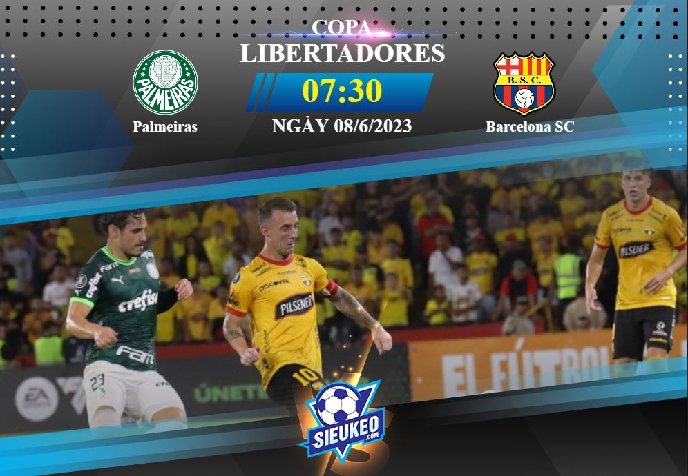 Soi kèo bóng đá Palmeiras vs Barcelona SC 07h30 ngày 08/06/2023: Thế trận 1 chiều