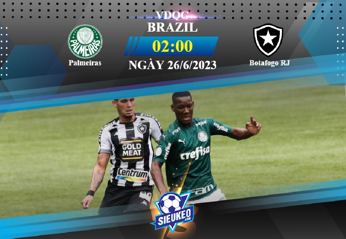 Soi kèo bóng đá Palmeiras vs Botafogo 02h00 ngày 26/06/2023: Bản lĩnh nhà Vua