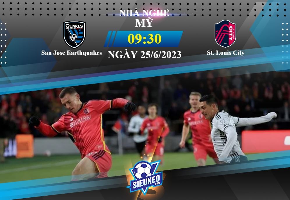 Soi kèo bóng đá San Jose Earthquakes vs St. Louis City 09h30 ngày 25/06/2023: Bất phân thắng bại