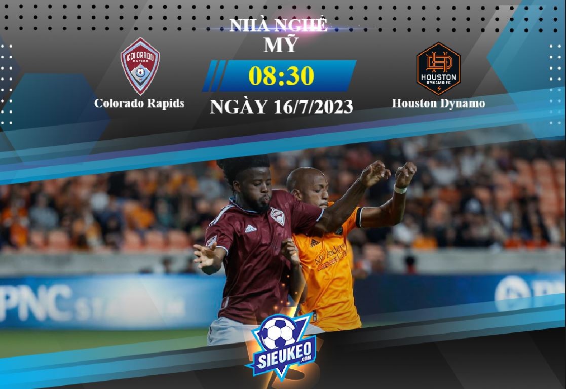 Soi kèo bóng đá Colorado Rapids vs Houston Dynamo 08h30 ngày 16/07/2023: 1 điểm chia đều