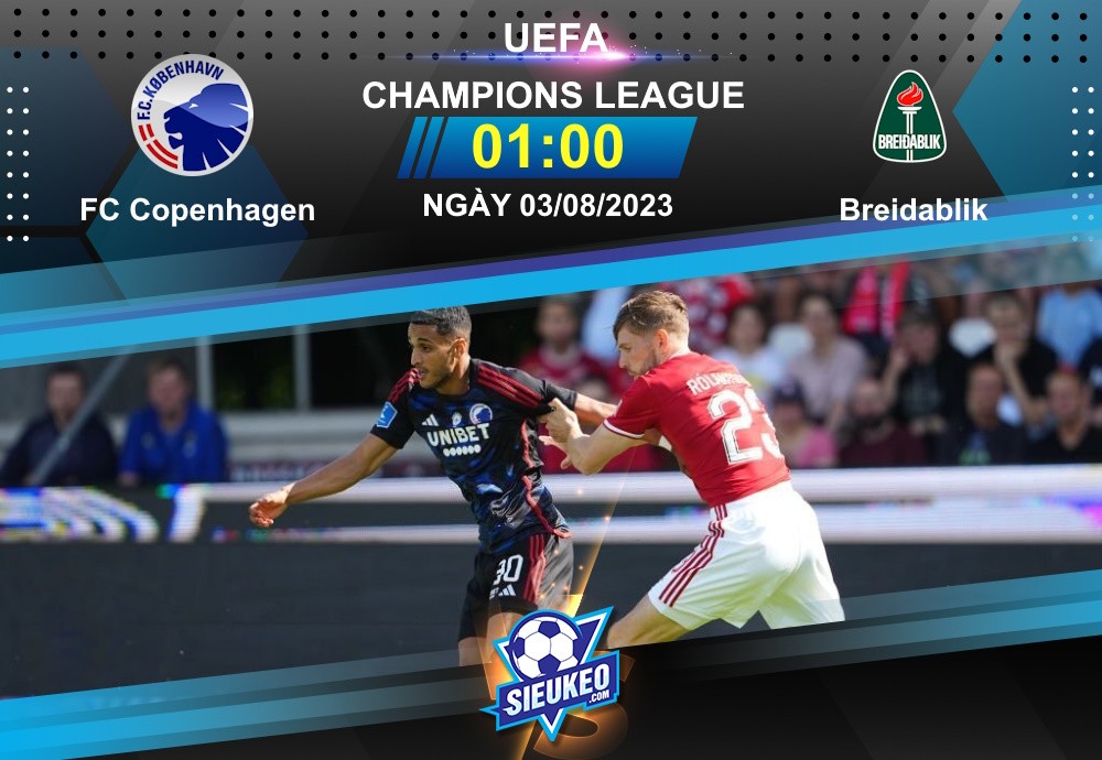 Soi kèo bóng đá Copenhagen vs Breidablik 01h00 ngày 03/08/2023: Canh bạc tất tay