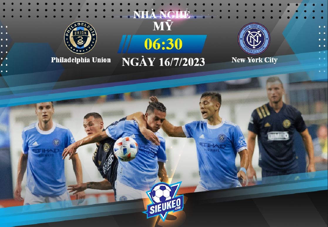 Soi kèo bóng đá Philadelphia Union vs New York City 06h30 ngày 16/07/2023: Đội khách có điểm