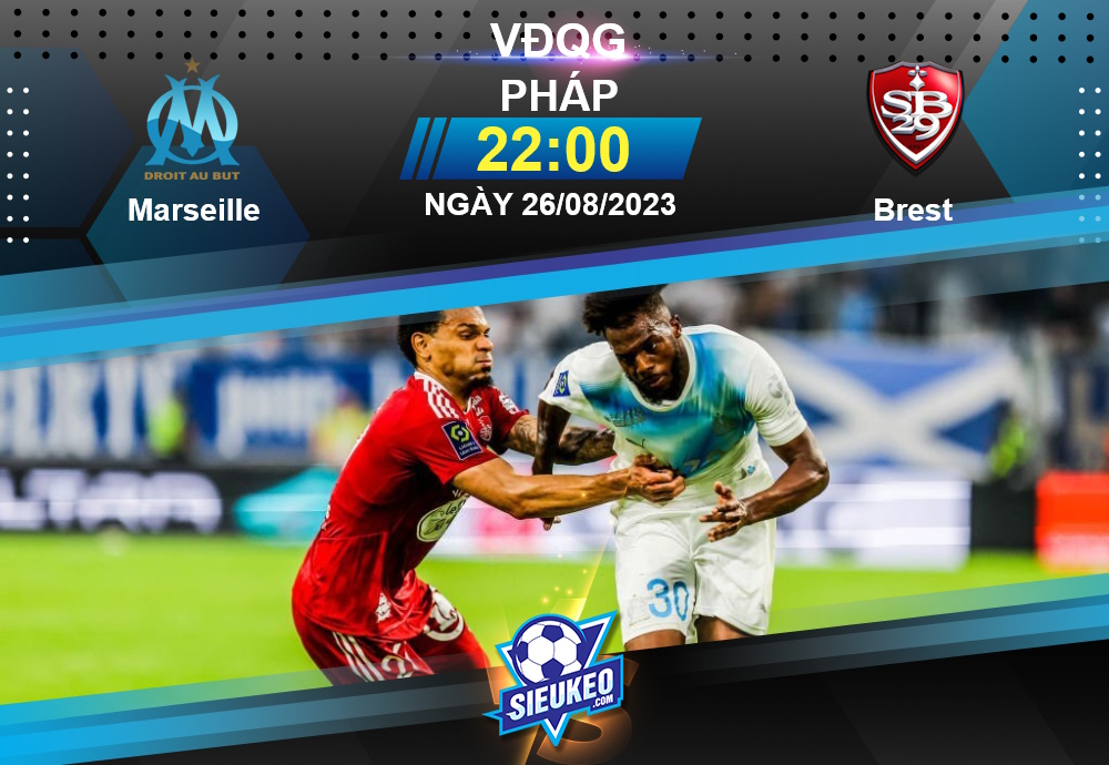 Soi kèo bóng đá Marseille vs Brest 22h00 ngày 26/08/2023: Không dễ cho chủ nhà