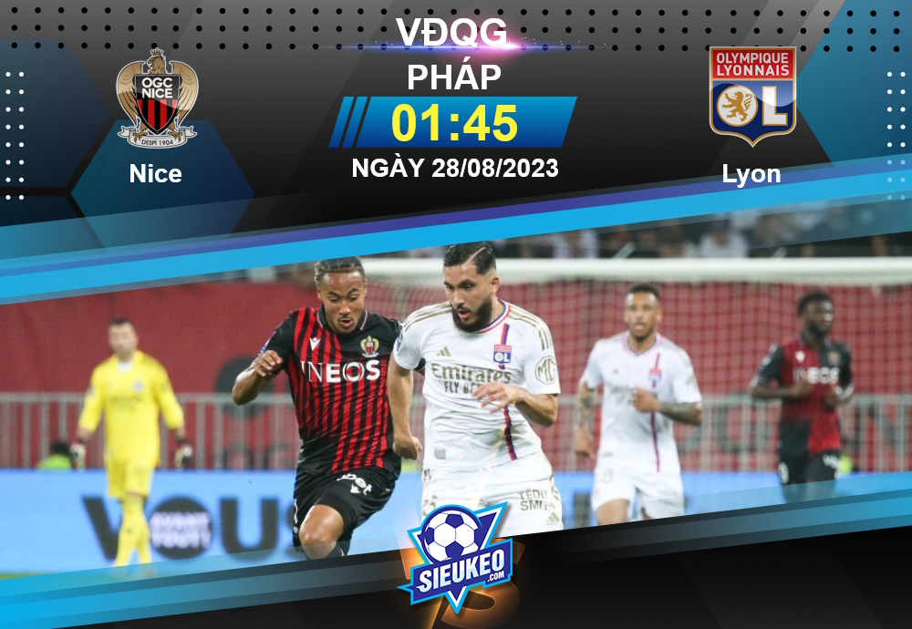 Soi kèo bóng đá OGC Nice vs Lyon 01h45 ngày 28/08/2023: Chủ khách cùng tệ