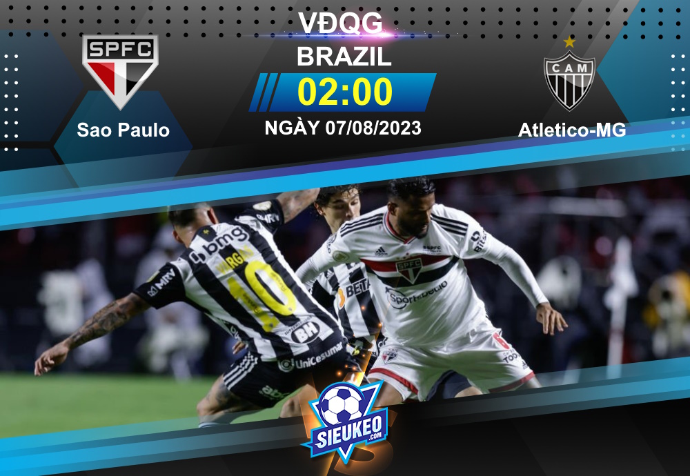 Soi kèo bóng đá Sao Paulo vs Atletico-MG 02h00 ngày 07/08/2023: Run rẩy hành quân