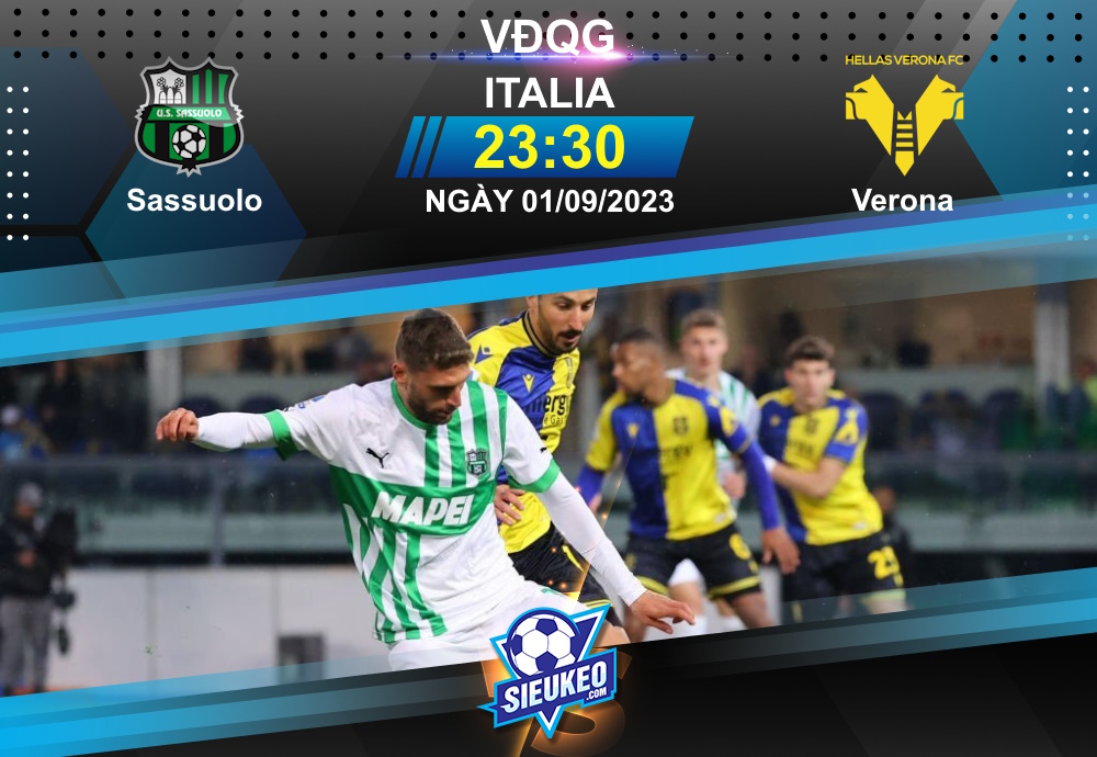 Soi kèo bóng đá Sassuolo vs Verona 23h30 ngày 01/09/2023: Tiễn khách về tay trắng