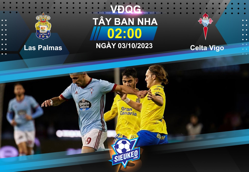 Soi kèo bóng đá Las Palmas vs Celta Vigo 02h00 ngày 03/10/2023: 1 điểm chia đều