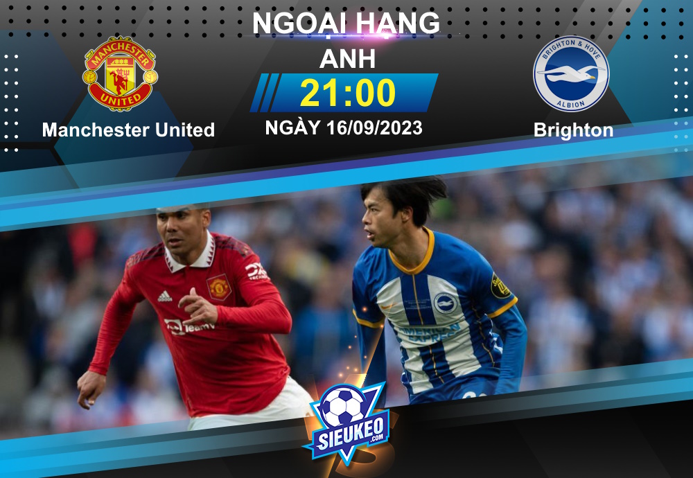 Soi kèo bóng đá Manchester United vs Brighton 21h00 ngày 16/09/2023: Rượt đuổi tỷ số