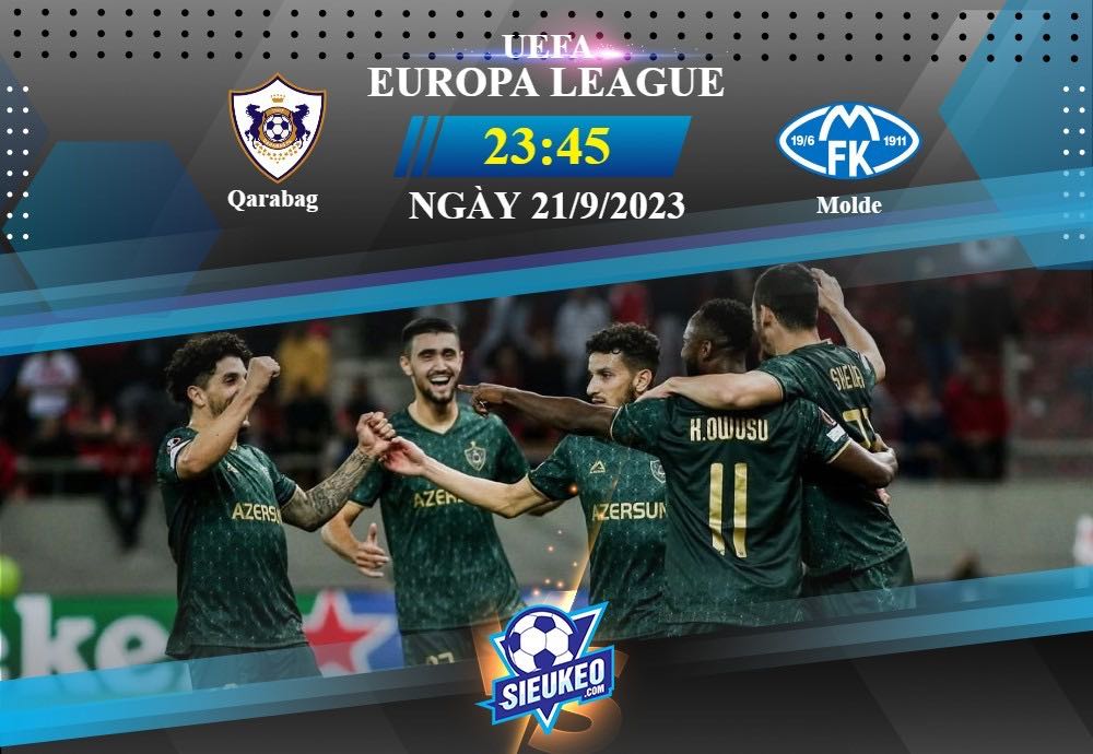 Soi kèo bóng đá Qarabag vs Molde 23h45 ngày 21/09/2023: Trận cầu toan tính