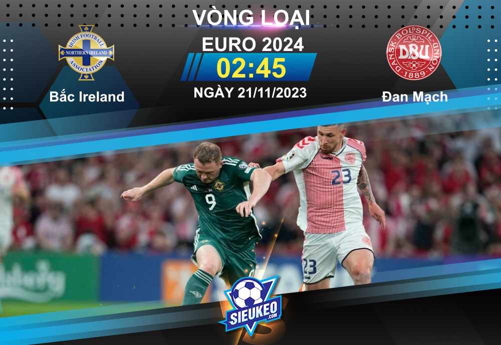 Soi kèo bóng đá Bắc Ireland vs Đan Mạch 02h45 ngày 21/11/2023: Khó có bất ngờ