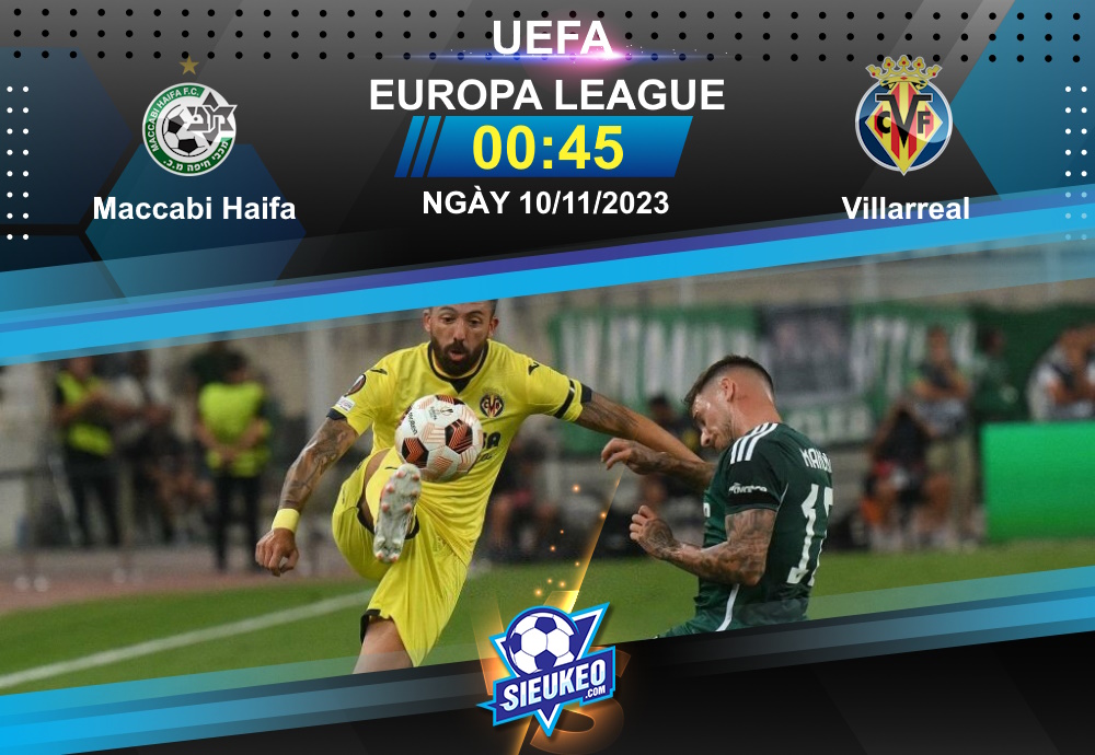 Soi kèo bóng đá Maccabi Haifa vs Villarreal 00h45 ngày 10/11/2023: 1 bàn quyết định