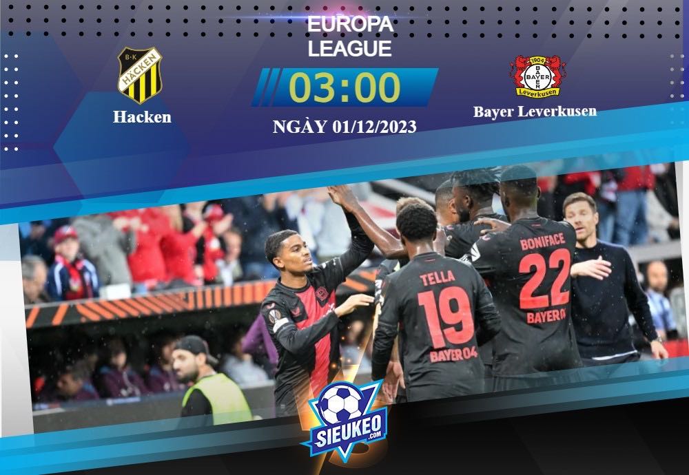 Soi kèo bóng đá Hacken vs Bayer Leverkusen 03h00 ngày 01/12/2023: Phong độ hủy diệt