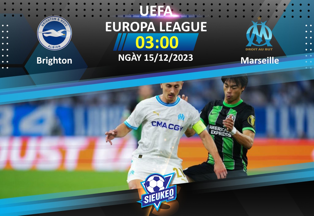 Soi kèo bóng đá Brighton vs Marseille 03h00 ngày 15/12/2023: Ngôi đầu đổi chủ