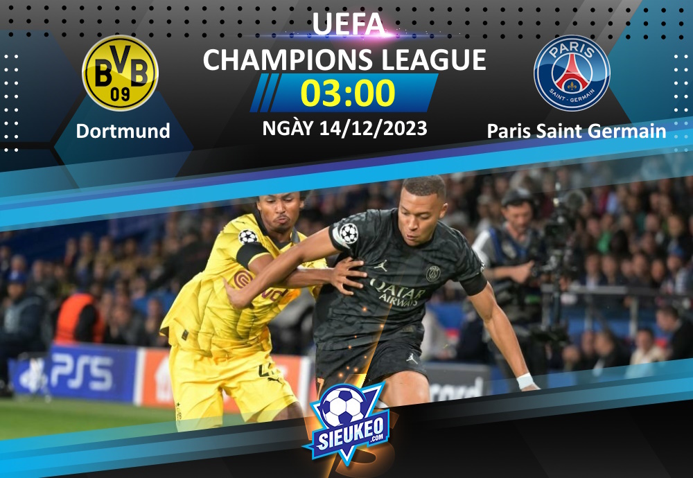 Soi kèo bóng đá Dortmund vs Paris Saint Germain 03h00 ngày 14/12/2023: Kéo sập Signal Iduna Park