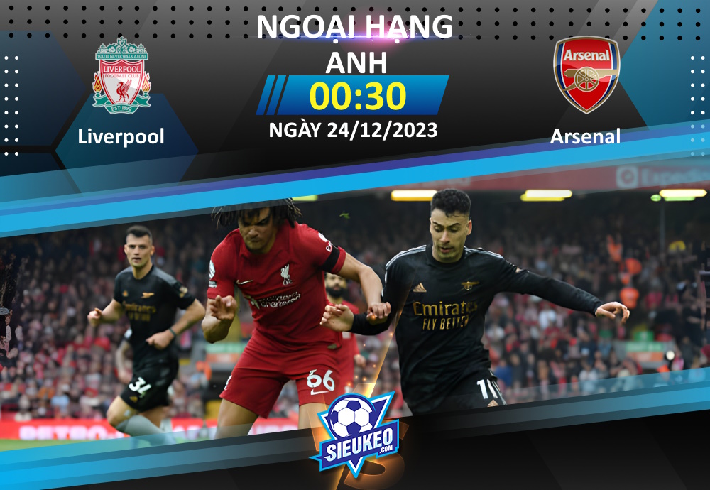 Soi kèo bóng đá Liverpool vs Arsenal 00h30 ngày 24/12/2023: Đại chiến ngôi đầu