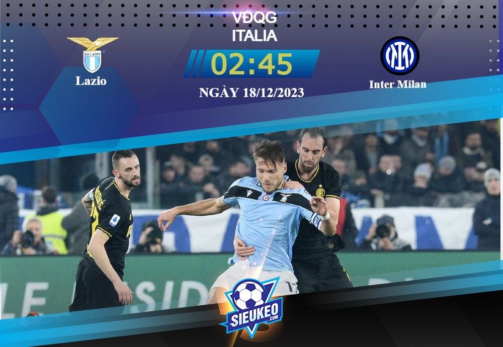 Soi kèo bóng đá Lazio vs Inter 02h45 ngày 18/12/2023: Không có đối thủ