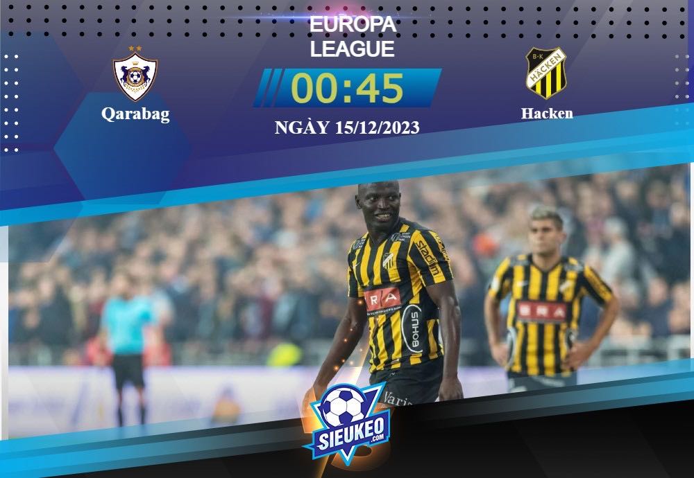 Soi kèo bóng đá Qarabag vs Hacken 00h45 ngày 15/12/2023: Trong tầm kiểm soát