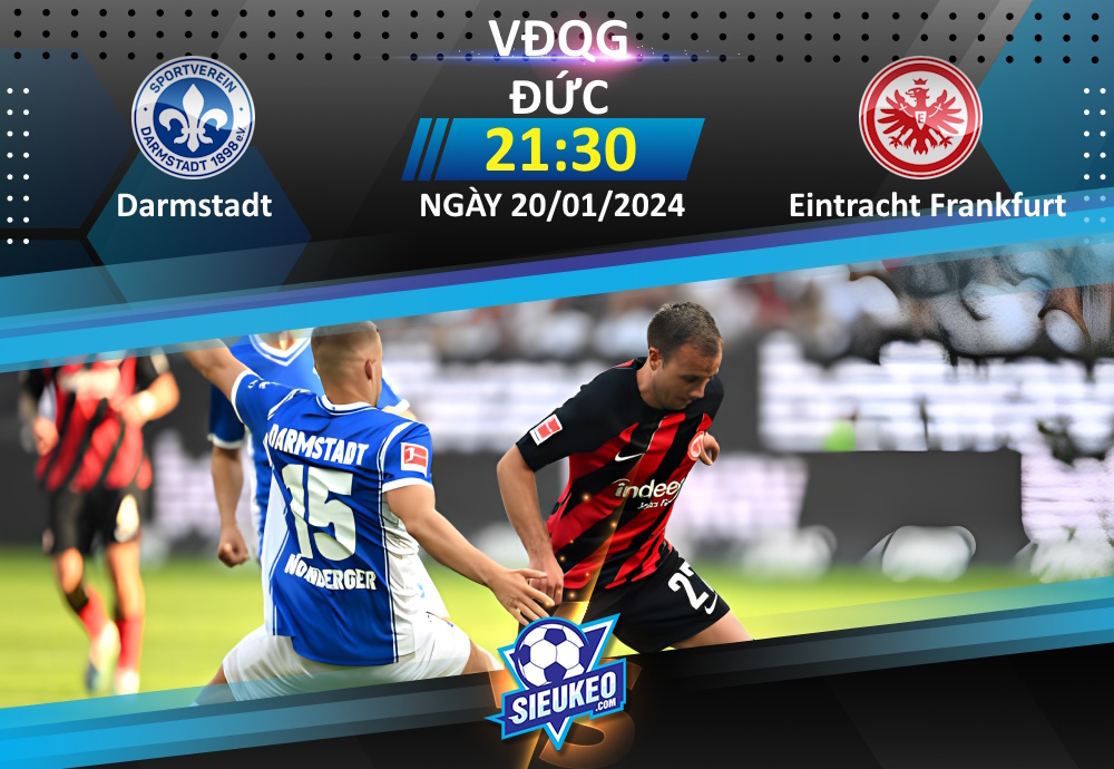 Soi kèo bóng đá Darmstadt vs Eintracht Frankfurt 21h30 ngày 20/01/2024: Khó có tiệc bàn thắng