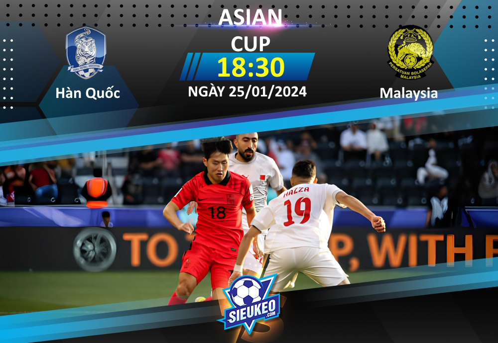 Soi kèo bóng đá Hàn Quốc vs Malaysia 18h30 ngày 25/01/2024: Chiến binh trút giận