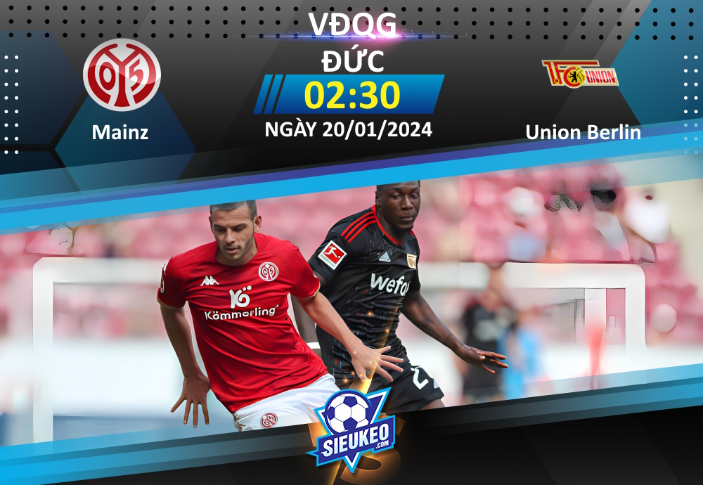 Soi kèo bóng đá Mainz vs Union Berlin 02h30 ngày 20/01/2024: Kẻ tám lạng, người nửa cân