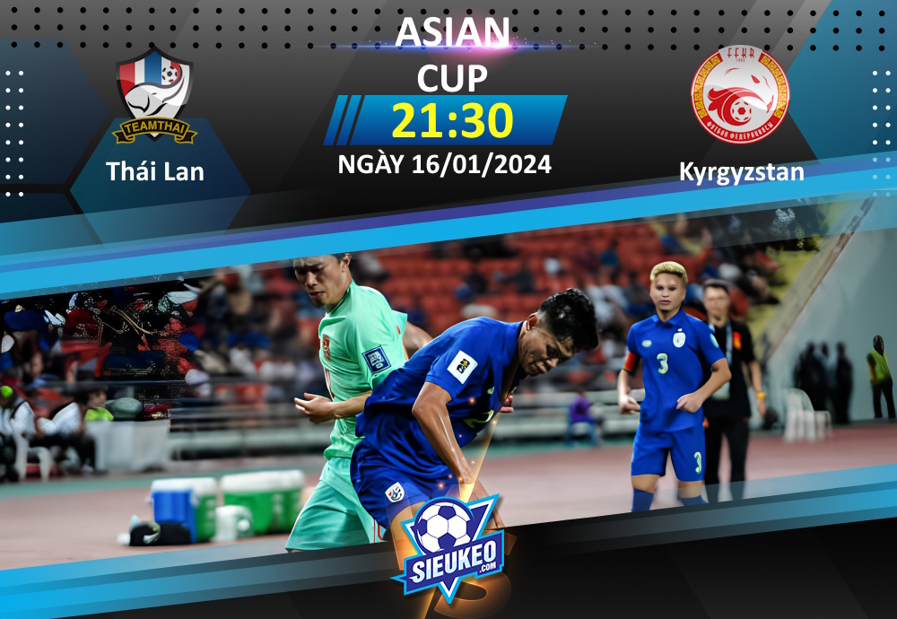 Soi kèo bóng đá Thái Lan vs Kyrgyzstan 21h30 ngày 16/01/2024: Voi chiến bất ổn