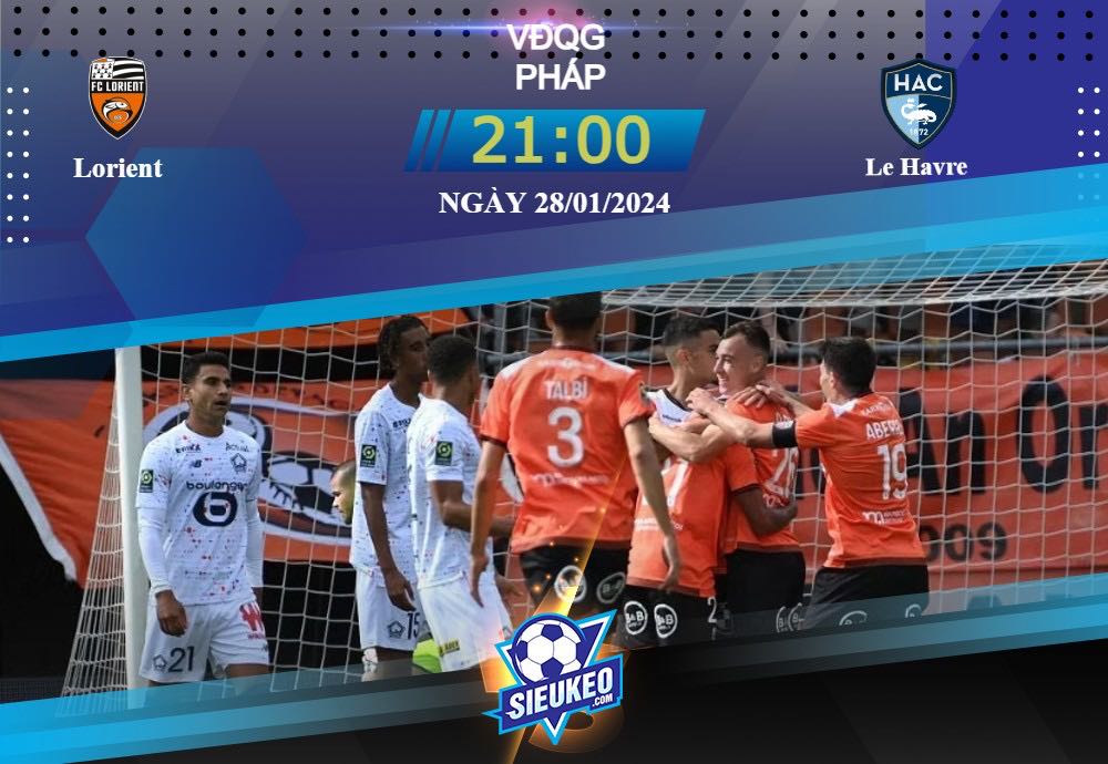 Soi kèo bóng đá Lorient vs Le Havre 21h00 ngày 28/01/2024: Đội khách khó xơi