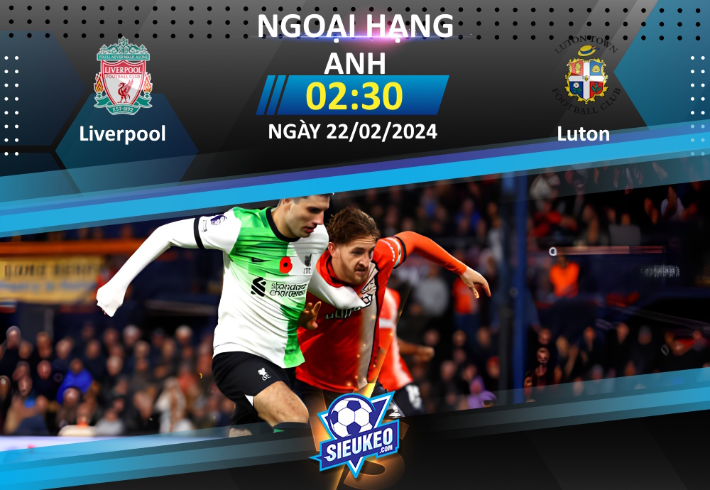 Soi kèo bóng đá Liverpool vs Luton 02h30 ngày 22/02/2024: Thế trận một chiều