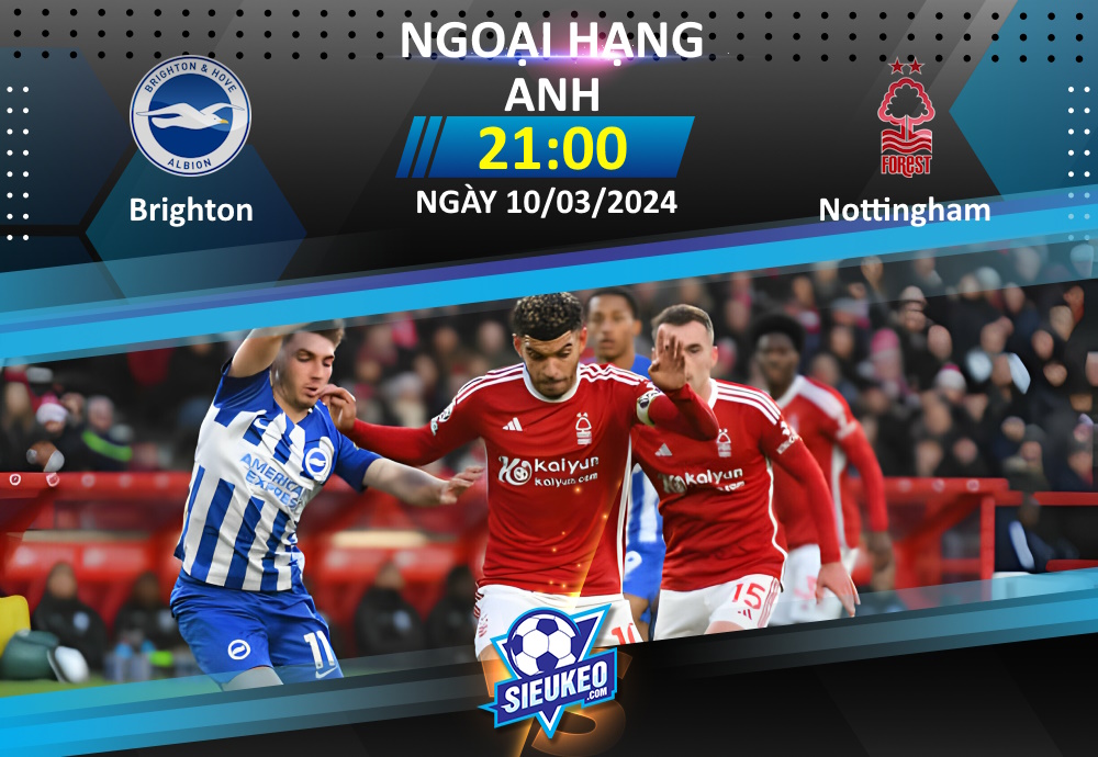 Soi kèo bóng đá Brighton vs Nottingham 21h00 ngày 10/03/2024: Khó có cách biệt