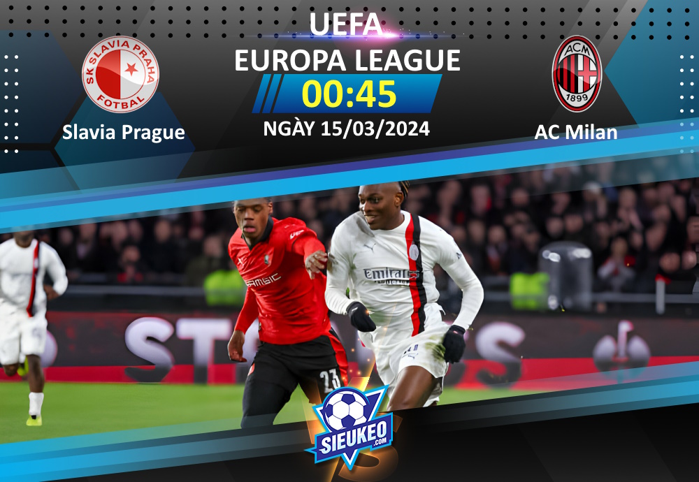 Soi kèo bóng đá Slavia Prague vs AC Milan 00h45 ngày 15/03/2024: Bất phân thắng bại