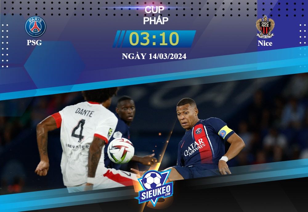 Soi kèo bóng đá PSG vs Nice 03h10 ngày 14/03/2024: Đoạt lấy tấm vé