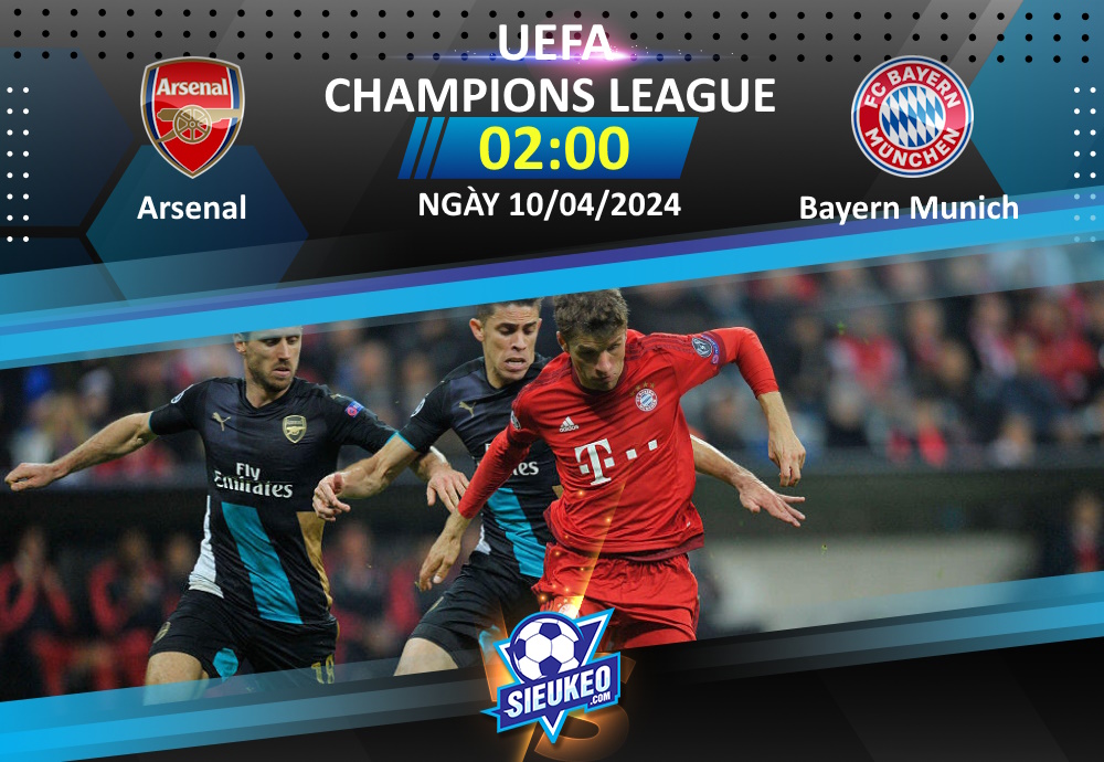 Soi kèo bóng đá Arsenal vs Bayern Munich 02h00 ngày 10/04/2024: Chớ dại mà vuốt râu Hùm