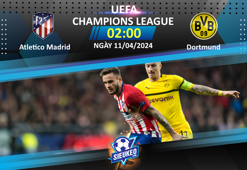 Soi kèo bóng đá Atletico Madrid vs Dortmund 02h00 ngày 11/04/2024: Tiễn khách về tay trắng