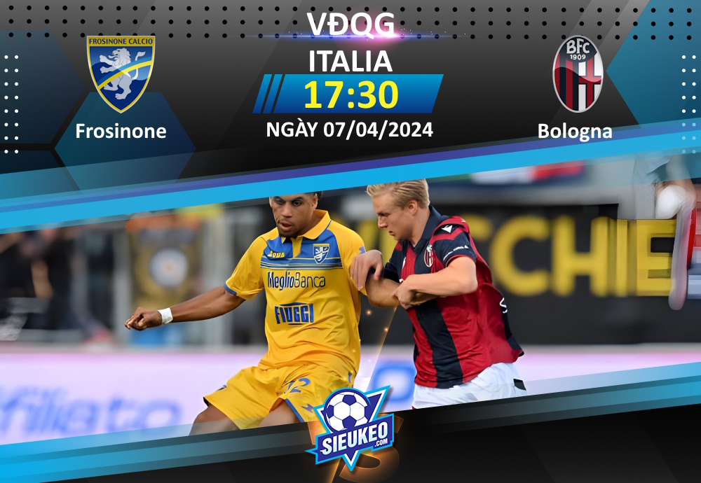 Soi kèo bóng đá Frosinone vs Bologna 17h30 ngày 07/04/2024: Chủ nhà gặp khó