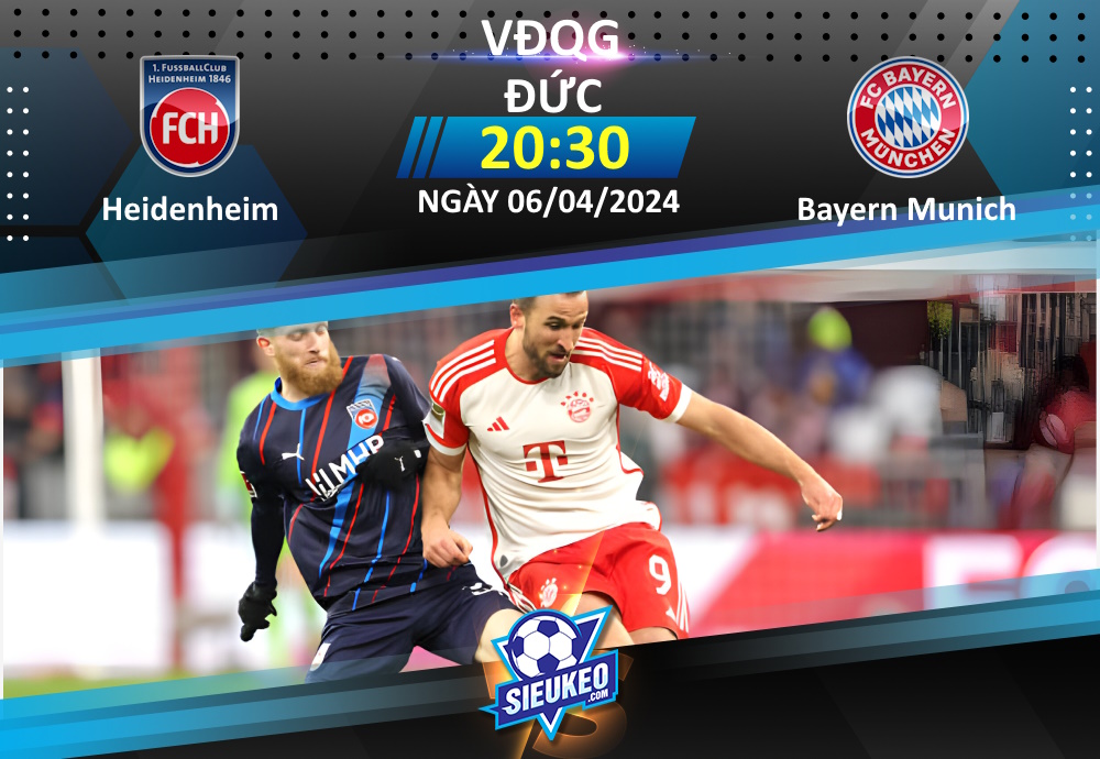 Soi kèo bóng đá Heidenheim vs Bayern Munich 20h30 ngày 06/04/2024: Hùm xám trút giận