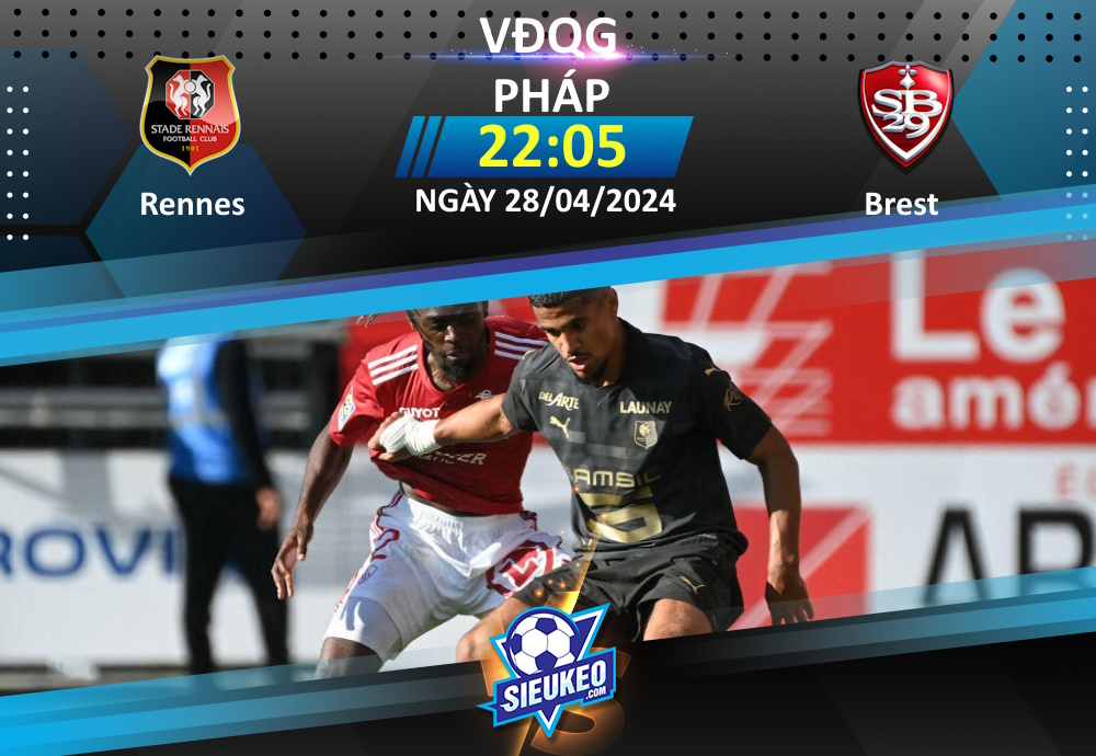 Soi kèo bóng đá Rennes vs Brest 22h05 ngày 28/04/2024: Tự tin trở lại