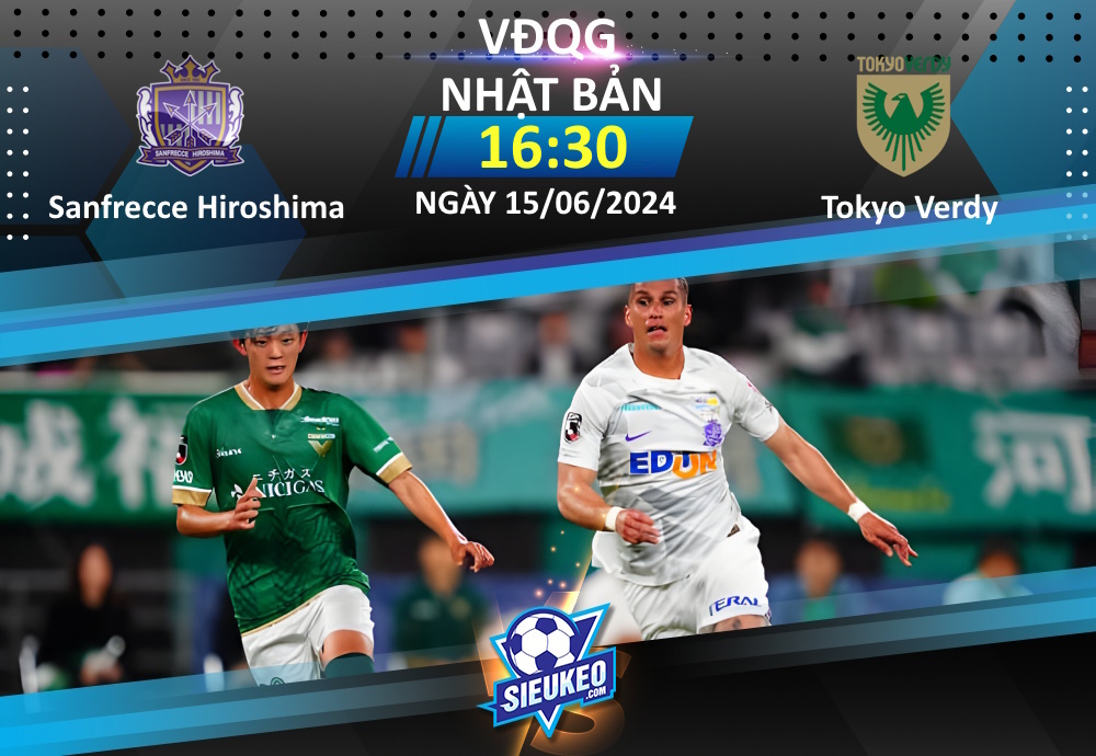 Soi kèo bóng đá Sanfrecce Hiroshima vs Tokyo Verdy 16h30 ngày 15/06/2024: Chủ nhà áp đảo