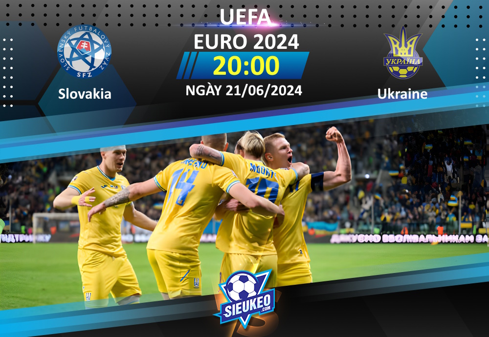 Soi kèo bóng đá Slovakia vs Ukraine 20h00 ngày 21/06/2024: Bất phân thắng bại