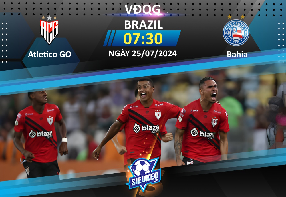 Soi kèo bóng đá Atletico Goianiense vs Bahia 07h30 ngày 25/07/2024: Khó tin chủ nhà