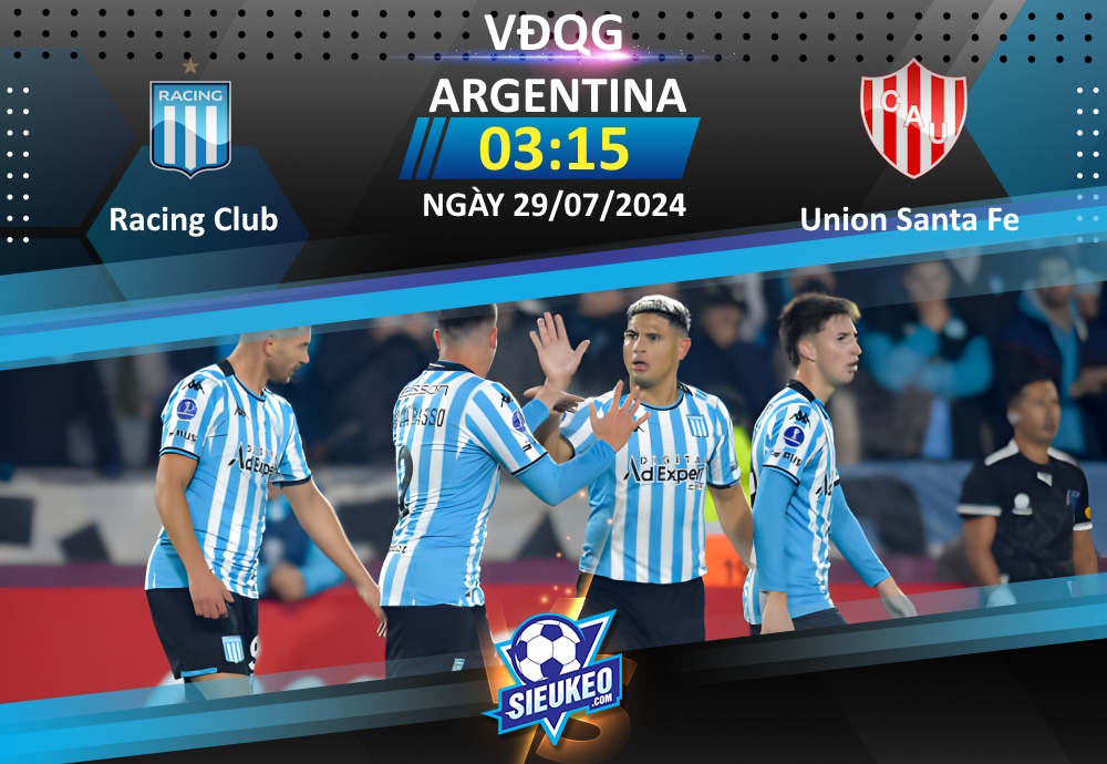 Soi kèo bóng đá Racing Club vs Union Santa Fe 03h15 ngày 29/07/2024: Chia điểm mãn nhãn