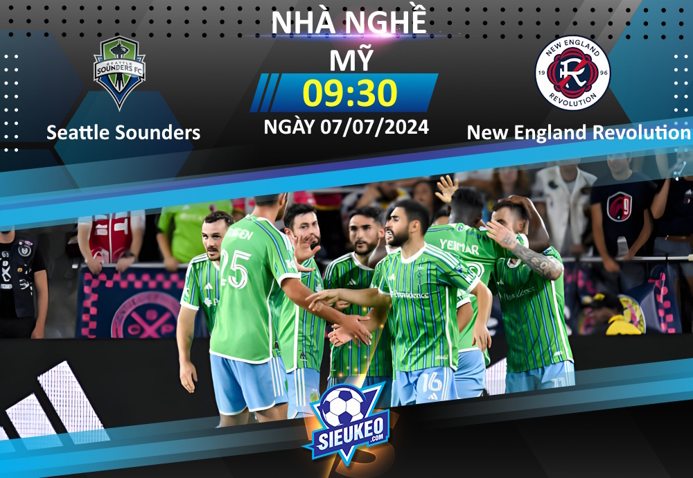 Soi kèo bóng đá Seattle Sounders vs New England Revolution 09h30 ngày 07/07/2024: Chia đều điểm số