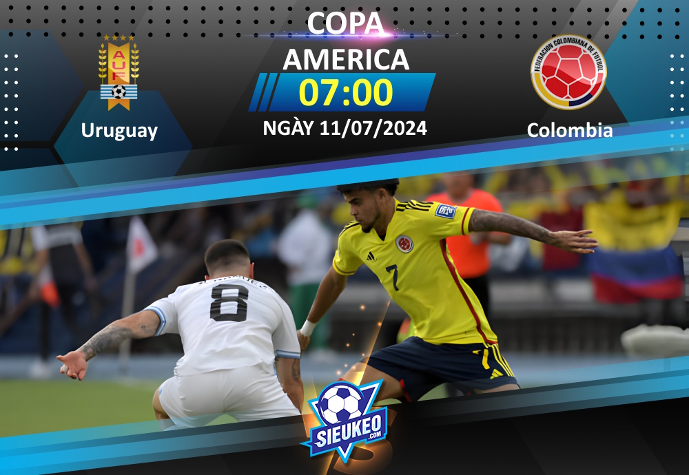 Soi kèo bóng đá Uruguay vs Colombia 07h00 ngày 11/07/2024: 1 đòn quyết định