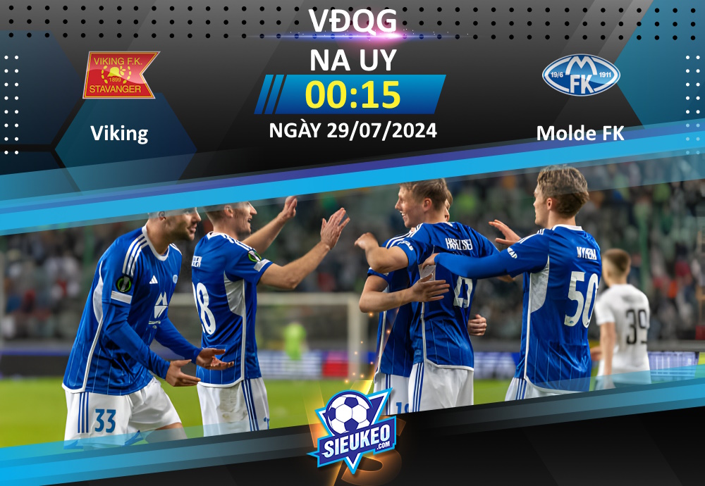 Soi kèo bóng đá Viking vs Molde FK 00h15 ngày 29/07/2024: Rượt đuổi tỷ số